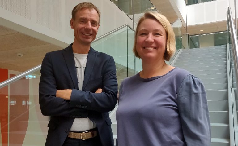 Tore Hauerbach från DR, och Marit Rossnes, NRK. Foto: Tommy Nordlund.