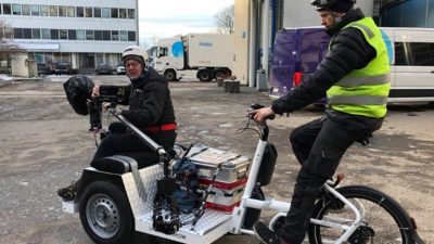 NRK gör slow-tv från cykelsadeln i sommar. Foto: NRK.